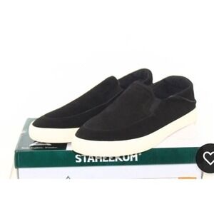 STAHEEKUM mens slip on flats casual shoe size 11M black suede upper NEW